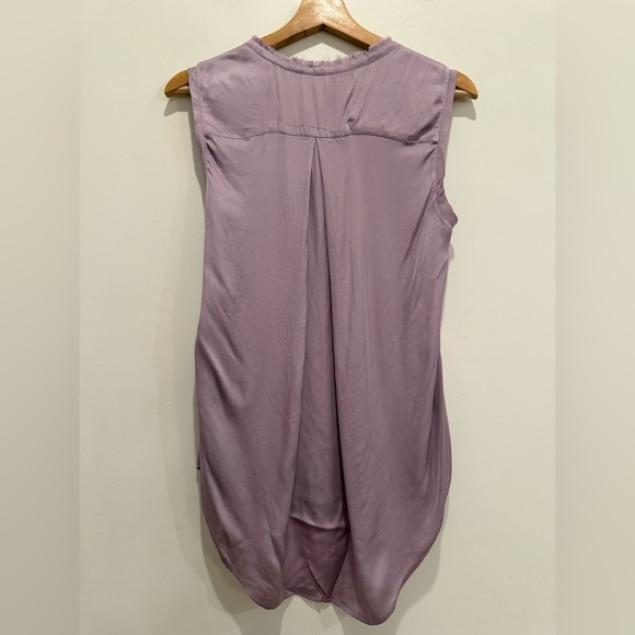 Raquel Allegra Lavender Purple Sleeveless Blouse size 0 EUC - Picture 3 of 6